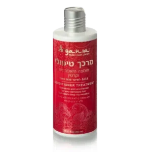 ARGANIA מרכך טיפולי חומצה היאלרונית וקרטין ללא מלחים לשיער פגום מאוד 450 מ”ל