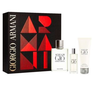 מארז לגבר GIORGIO ARMANI Acqua Di Gio סט בושם א.ד.ט + א.ד.ט + גל רחצה לגבר 75 מ"ל + 15 מ"ל + 100 מ"ל