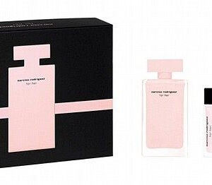 מארז לאשהשלושה חלקים של בושם Narciso Rodriguez For Her E.D.P בושם 100ML+בושם מוקטן בגודל 10ML+וקרם גוף 50ML