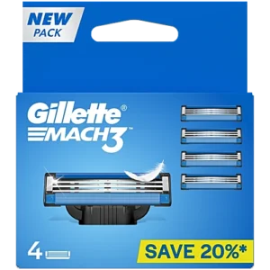 גילט מאך 3 להבים 4 סכינים GILLETE MACH 3