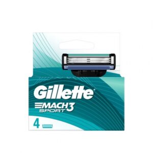 גילט מאך 3 ספורט רביעיית סכיני גילוח GILLETE MACH 3