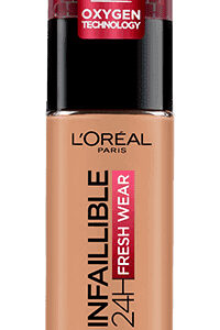 לוריאל מייק אפ מ 125 נטורל רוז אינפליבל פרש ווור 30 מ"ל LOreal Paris Infallible 24H Freshwear Liquid Foundation 125 NaturalRose