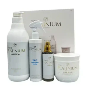 ווייט פלטינום מארז לשיקום השיער 4 מוצרים WHITE PLATINUM SET HAIR REPAIR