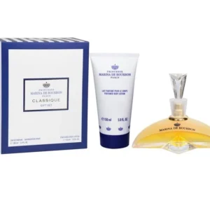 מארז לאשה מרינה דה בורבון קלאסיק סט בושם 100 מ"ל א.ד.פ + קרם גוף 100 מ"ל Marina De Bourbon Gift Set Classique