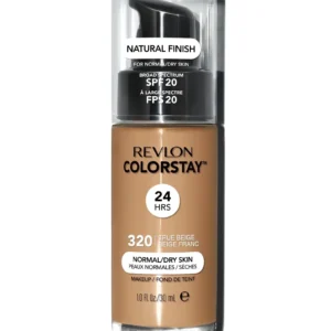 רבלון מייקאפ קולורסטיי לעור יבש עד רגיל גוון 320 טרו 30מ״ל Revlon Colorstay Make Up Normal Dry Skin 320 30ml