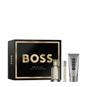 הוגו בוס בוטלד מארז בושם לגבר אדפ 100מל + 10 מל + גל רחצה 100מל HUGO BOSS BOTTLED SET EDP 100ML + 10ML + SHOWER GEL 100ML