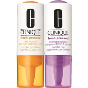 קליניק מארז בוסטר ויטמין C לטיפול ביום+ בוסטר ויטמין A לטיפול בלילה Clinique Fresh Pressed Daily + Overnight Boosters w/ Vitamin