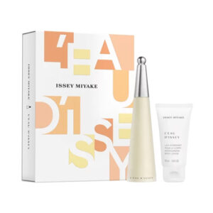לאו דאיסי מארז 3 חלקים אדט לאישה 100 מ"ל + קרם גוף 50 מ"ל + בושם מוקטן 10 מ"ל - איסי מיאקי Issey Miyake - L'eau D'issey 3PCS EDT For Women 100ML + BL 50ML + Mini 10ML