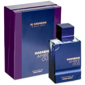 אל הרמין דובאי נייט בושם יוניסקס א.ד.פ 75 מ”ל Al Haramain Amber Oud Dubai NIGHT De Parfum 75ml