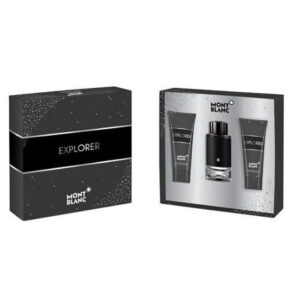 מארז מונטבלאנק אקספלורר בושם לגבר100 מל+אפטר שייב +גל רחצה Montblanc Explorer Eau De Perfume Spray 100ml Set 3 Pieces