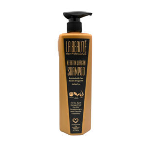 לה בוטה שמפו קרטין טהור ושמן ארגן 750 מ"ל LA BEAUTE INTENSIVE KERATINE SHAMPOO 750ML