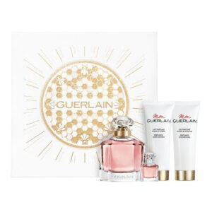 מארז לאשה גרלן מון גרלן אדפ מהודר לאישה בושם 100 מל+5 מל+קרם גוף 75 מל+גל רחצה 75 מל Guerlain Set MON GUERLAIN Eau de parfum