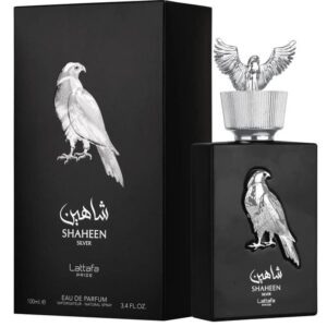 בושם לגבר לאטפה שאין סילבר אדפ 100 מל lattafa shaheen silver edp 100 ml