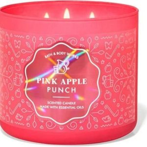 נר ריחני פינק אפל פונץ’ אנד בודי וורקס – 411 גרם – BATH & BODY WORKS PINK APPLE PUNCH SCENTED CANDLE 411G