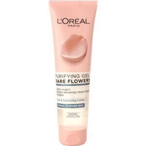 לוריאל גל ניקוי לפנים לעור רגיל מעורב 150 מל L’OREAL PARIS RARE FLOWERS Refining scrub 150ml