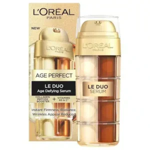 לוריאל דרמו אייג פרפקט סרום כפול 30מ״ל LOreal Age Perfect Le Duo Age Defying Serum 30ml