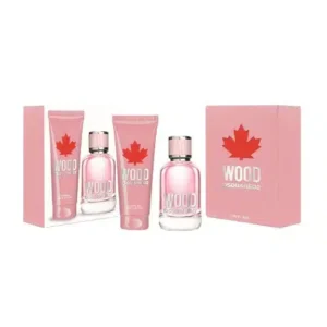 דיסקוורד מארז בושם לאישה אדפ 50מ״ל + קרם גוף 100מ״ל DSQUARED Wood Pour Femme Set