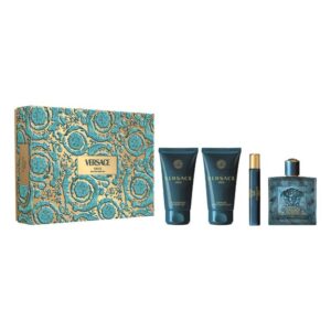 ורסצ’ה ארוס מארז בושם לגבר אדפ 100מ”ל VERSACE EROS EDP 100ML SET