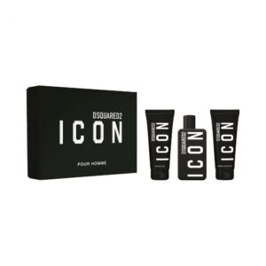 דסקוורד 2 אייקון לגבר סט אדפ 100מ״ל + גל רחצה 100 מל + אפטר שייב 100 מל DSQUARED 2 ICON POUR HOMME EDP SET 100ML