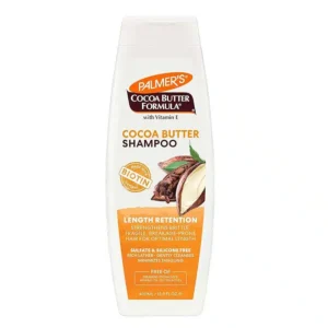 פלמרס שמפו חמאת קקאו עם ביוטין 400מ”ל Palmers Cocoa Butter Formula Cocoa Butter Shampoo 400ml
