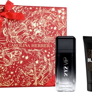 קרולינה הררה 212 וי איי פי בלאק מארז אדט 100 מל + גל רחצה 100 מל