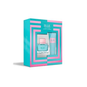 בושם לאישה אנטוניו בנדרס בלו סדקשן מארז בושם אדט 80מל+דאו ספריי 150 מל Antonio Banderas Blue Seduction Woman