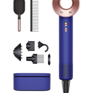 ‏דייסון סופרסוניק HD07 Dyson Supersonic מייבש שיער הדגם החדש יבואן רשמי בצבע כחול וינקה עם האביזר החדש Flyaway