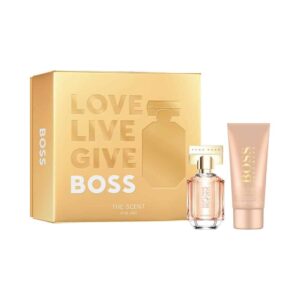 הוגו בוס דה סנט אדפ מארז בושם לאישה 2 מוצרים Hugo Boss De Scent edp SET For Her
