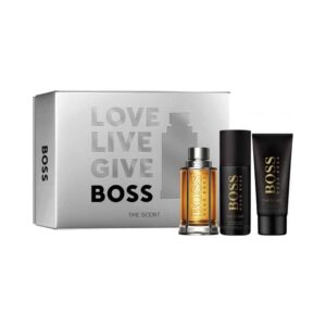הוגו בוס דה סנט אדט מארז בושם לגבר 3 מוצרים Hugo Boss De Scent EDT Set