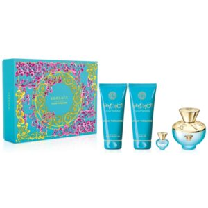 ורסצה דילן טורקיז מארז לאישה אדט 100מ"ל VERSACE DYLAN TURQUOISE SET EDT 100ML