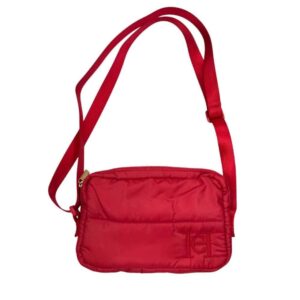 קרולינה הררה תיק צד אדום קטן בד ניילון CAROLINA HERRERA BAG