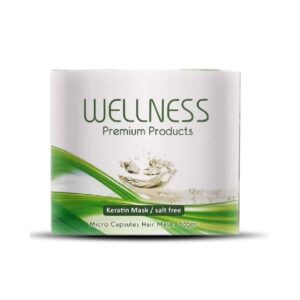 וולנס מסיכת קפסולות מיקרו קרטין ללא מלחים לשיער שעבר החלקה 500 מל Wellness Premium Products Micro Capsules Keratin Hair­ Mask , 500ml