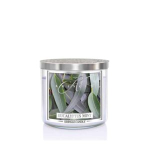 קרינגל קנדל נר ריחני אקליפטוס מינט 396גרם KRINGLE CANDLE EUCALYPTUS MINT 396G