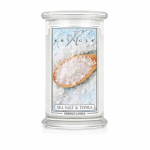 קרינגל קנדל נר ריחני סי סלט טונקה 623גרם KRINGLE CANDLE SEA SALT TONKA 623G