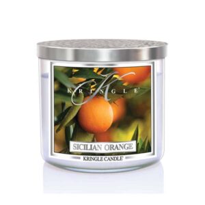 קרינגל קנדל נר ריחני סיציליאן אורנג' 411גרם KRINGLE CANDLE SICILIAN ORANGE 411G