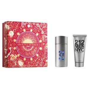 קרולינה הררה 212 סט לגבר בושם אדט 100מ"ל + אפטר שייב 100מ"ל CAROLINA HERRERA SET EDT 100ML + AFTER SHAVE GEL 100ML
