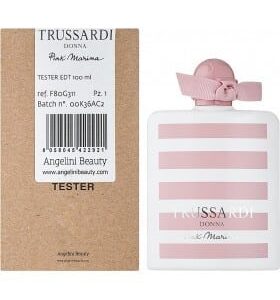 בושם לאשה טרוסרדי דונה פינק מרינה אדט לאישה באריזת טסטר 100 מל TRUSSARDI DONNA PINK MARINA E.D.T TESTER 100 ML