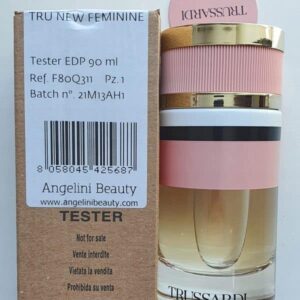 בושם לאשה טרוסרדי פמניני גירסה חדשה אדפ 90 מל באריזת טסטר TESTER TRUSSARDI NEW FEMININE EDP 90ML