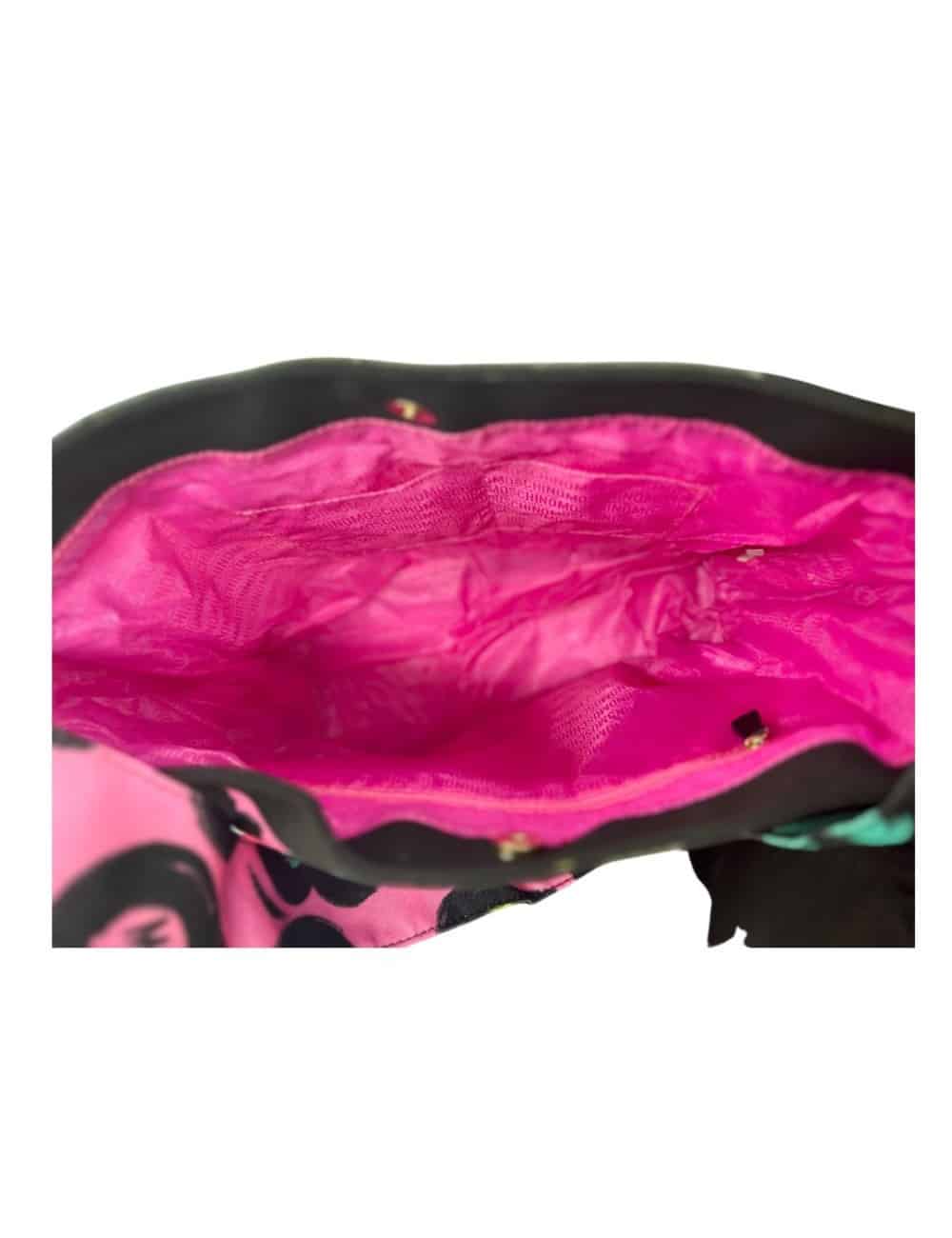 מוסקינו תיק ורוד נשיאה גדול MOSCHINO TRAVEL BAG – תמונה 3