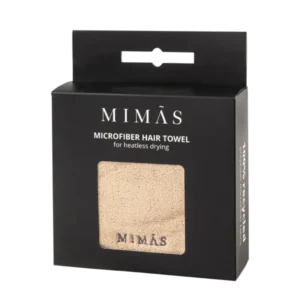 מימאס מגבת מיקרופייבר איכותית לשיער עם כפתור לנוחות מירבית ולספיגה מקסימלית