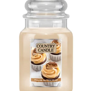 קאנטרי קנדל נר ריחני פרלינה באטרקרים 680גרם COUNTRY CANDLE Praline Buttercream 680G