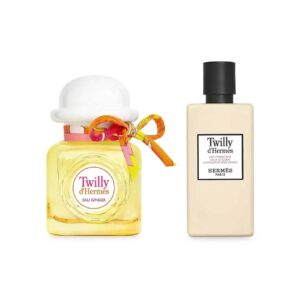 הרמס טוילי ג’ינג’ר מארז בושם לאישה אדפ 85מ”ל + קרם גוף 80מ”ל HERMES TWILLY GINGER SET EDP 85ML + BODY LOTION 80ML