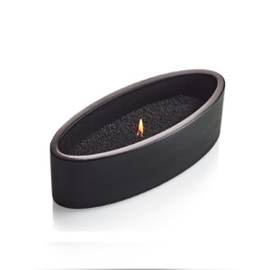 ספרינג אגרטל בטון שחור אובלי גבוה 20 ס״מ (מגיע ללא שעווה)