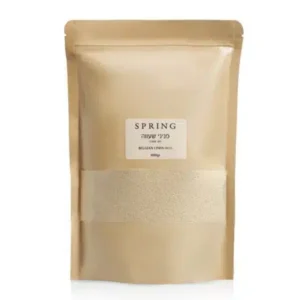 ספרינג פניני שעווה בריח בלגיאן לינן בצבע שמנת 1000 גרם + 30 פתילים