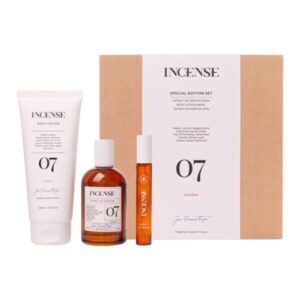 אינסנס מארז מס 07 אקסטרט דה פרפים 100מ״ל + קרם גוף 200מ״ל + בושם 10מ״ל INCENSE NO 07 SET EXTRAIT DE PARFUM 100ML