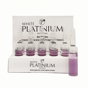 ווייט פלטינום אמפולות שיקום לשיער 10 יחידות בגודל 10מ”ל WHITE PLATINUM HAIR AMPOULES