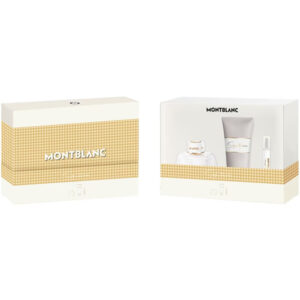 מארז לאשה מונטבלאנק סיגנצר סט לאישה המכיל בושם אדפ 90 מ"ל+ בושם מוקטן 7.5 מ"ל+ קרם גוף 100 מ"לMONTBLANC SIGNATURE 3 PCS GIFT SET FOR WOMEN‏