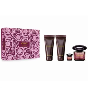 ורסצה קריסטל נואר מארז אדט 90מ”ל VERSACE CRYSTAL NOIR SET EDT 90ML