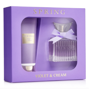 ספרינג ויולט אנד קרים מארז בושם וקרם גוף לאישה Spring Violet & Cream Gift Set For Women