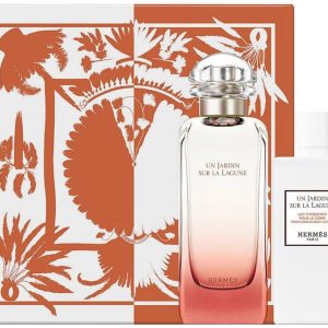 סט הרמס גארדין סור לה לגונה אדט 100 מל + קרם גוף 80 מל Hermes Un Jardin Sur La Lagune 100ml EDT Spray + 80ml Body Lotion